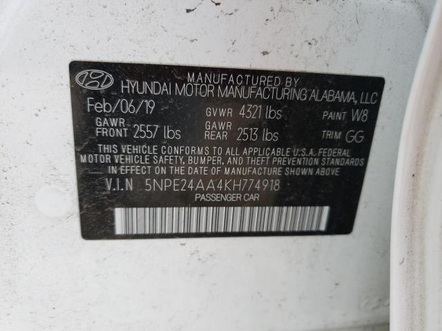 2019 HYUNDAI SONATA ECO - 5NPE24AA4KH774918