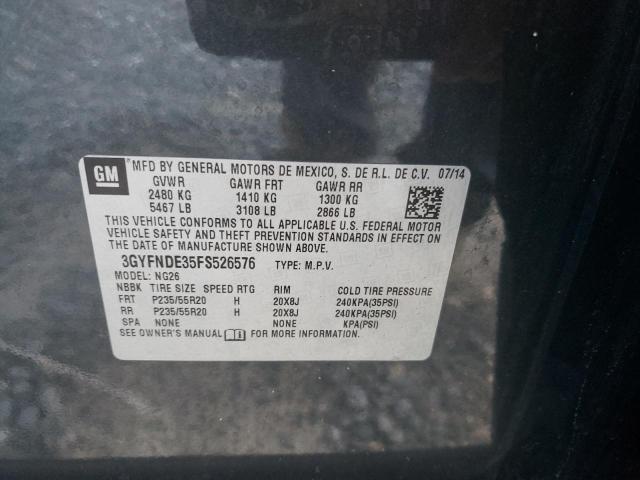 3GYFNDE35FS526576 Cadillac Srx Premium Collection
