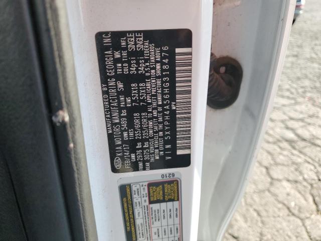 5XYPH4A56HG318476 KIA SORENTO EX