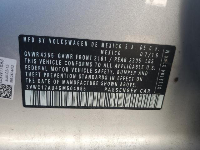 2016 VOLKSWAGEN GOLF SPORT - 3VWC17AU4GM504995