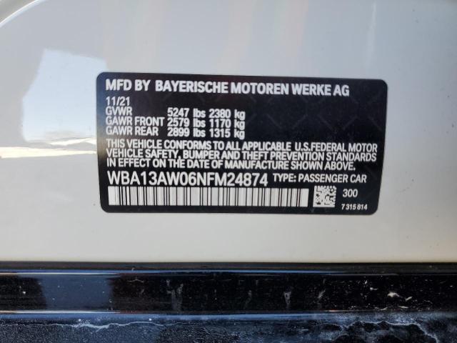 2022 BMW M440XI GRA - WBA13AW06NFM24874