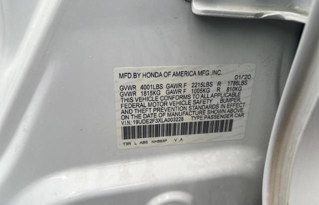 19UDE2F3XLA003228 Acura ILX