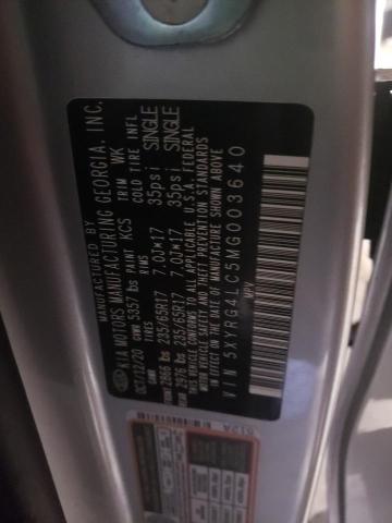 5XYRG4LC5MG003640 KIA SORENTO LX