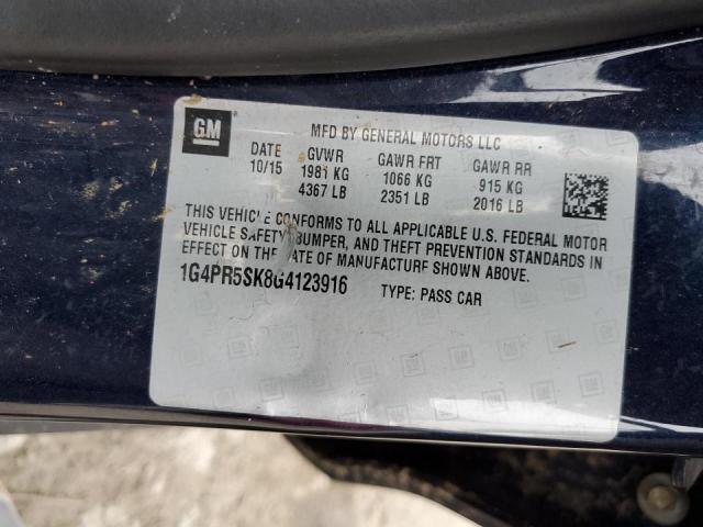 2016 BUICK VERANO CON - 1G4PR5SK8G4123916