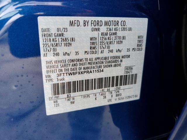 2023 FORD MAVERICK X - 3FTTW8F9XPRA11534