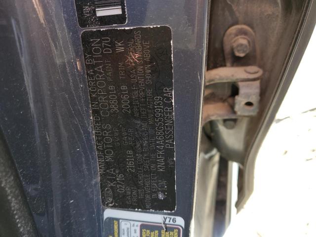 KNAFK4A68G5599139 KIA FORTE LX