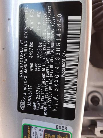 5XXGT4L33HG145840 KIA Optima Lx