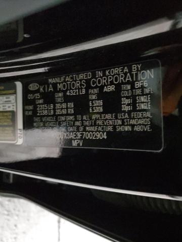 KNDJX3AE3F7002904 KIA SOUL EV