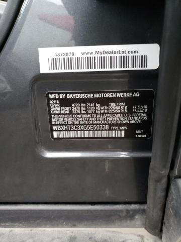 WBXHT3C3XG5E50338 BMW X1 Xdrive28i