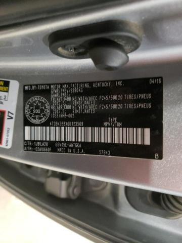 2016 TOYOTA VENZA XLE - 4T3BK3BBXGU123569