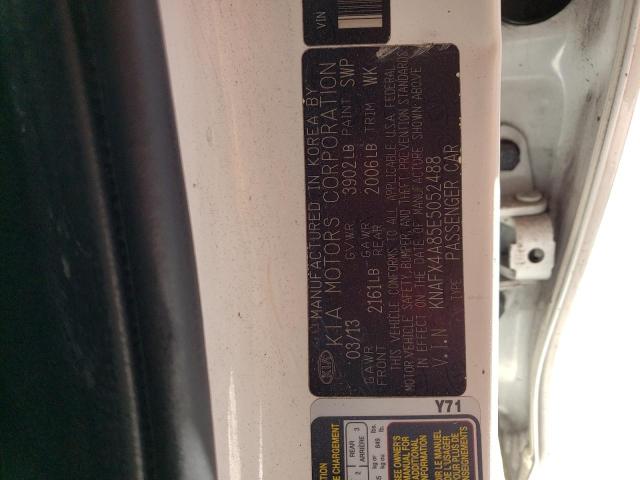 KNAFX4A85E5052488 KIA FORTE EX