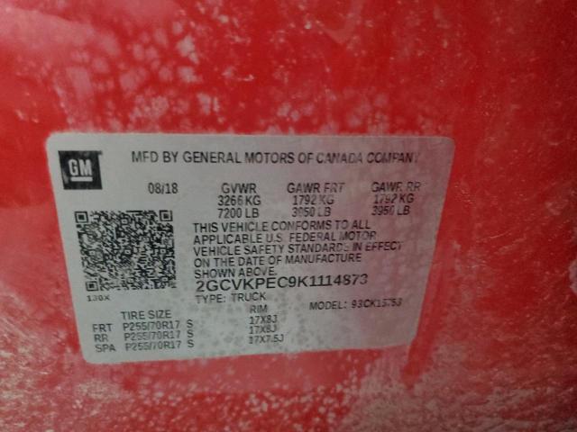 2019 CHEVROLET SILVER 4X4 2GCVKPEC9K1114873