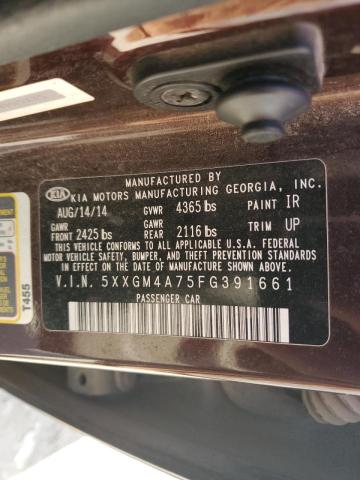 5XXGM4A75FG391661 KIA Optima Lx