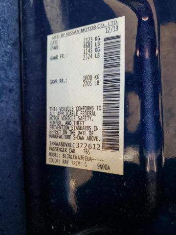 2020 NISSAN MAXIMA SL - 1N4AA6DVXLC372612
