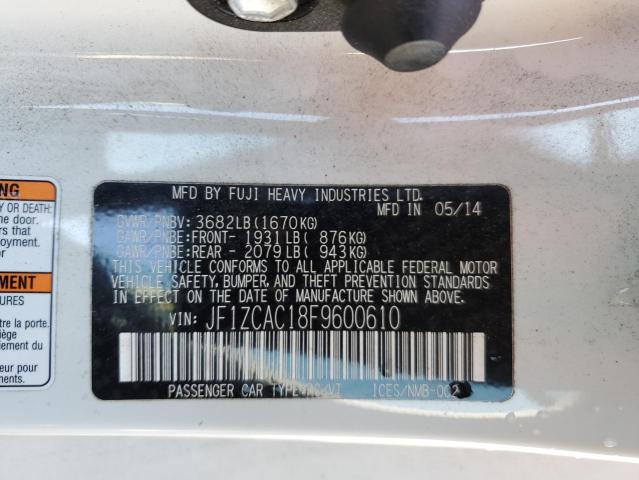 2015 SUBARU BRZ - JF1ZCAC18F9600610