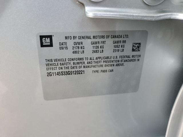 2016 CHEVROLET IMPALA LTZ - 2G1145S33G9120221