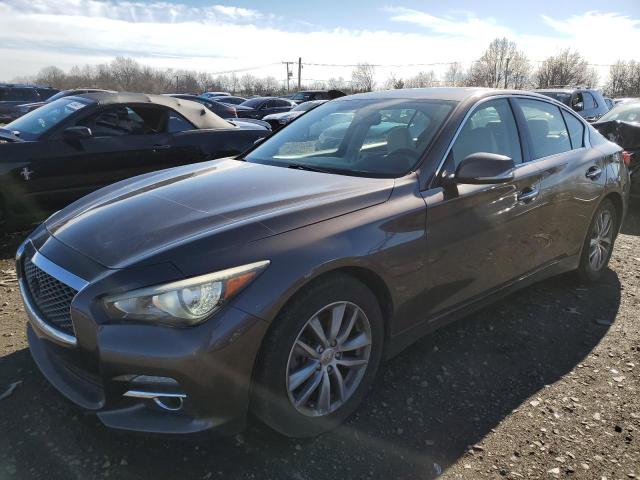 Salvage cars for sale from Copart Hillsborough, NJ: 2014 Infiniti Q50 Base