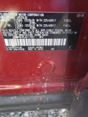 2018 TOYOTA RAV4 ADVEN JTMWFREV5JD117357