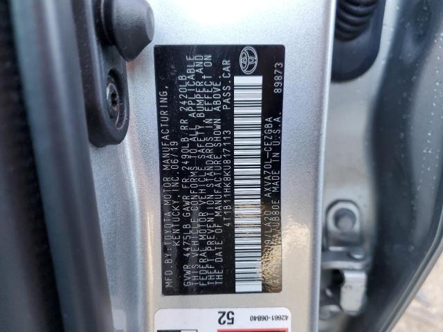 2019 TOYOTA CAMRY L - 4T1B11HK8KU817113