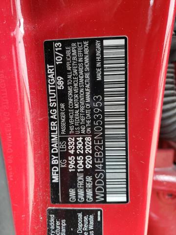 2014 MERCEDES-BENZ CLA 250 - WDDSJ4EB2EN053953