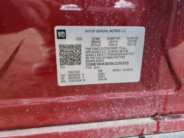 2022 CHEVROLET TRAVERSE P - 1GNEVKKWXNJ105335