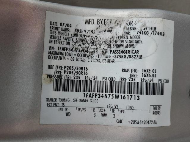 2007 FORD FOCUS ZX4 VIN: 1FAFP34N87W122762