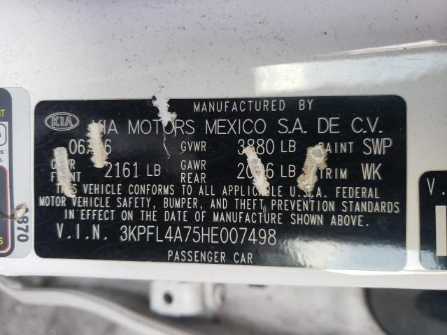 3KPFL4A75HE007498 KIA FORTE LX