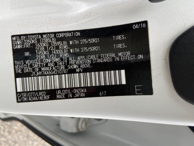 2016 LEXUS LX 570 JTJHY7AX6G4210747