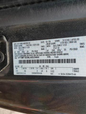 2020 FORD F150 - 1FTMF1E58LKE23802