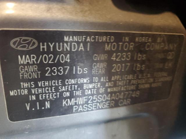 KMHWF25S04A047748 Hyundai SONATA GL