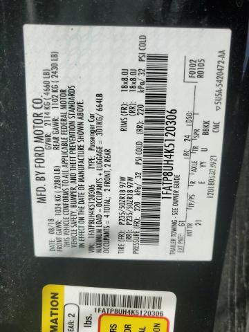 2019 FORD MUSTANG - 1FATP8UH4K5120306