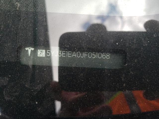 5YJ3E1EA0JF051068 Tesla MODEL 3