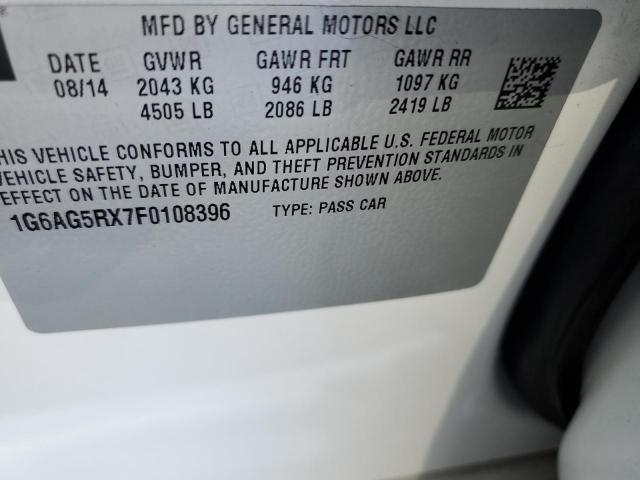 2015 CADILLAC ATS - 1G6AG5RX7F0108396