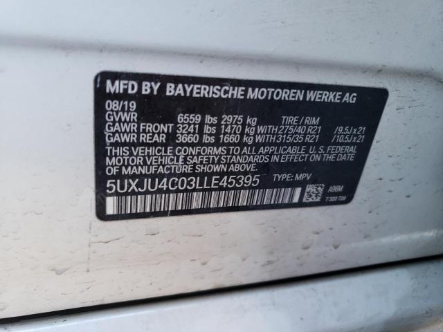 2020 BMW X5 M50I 5UXJU4C03LLE45395