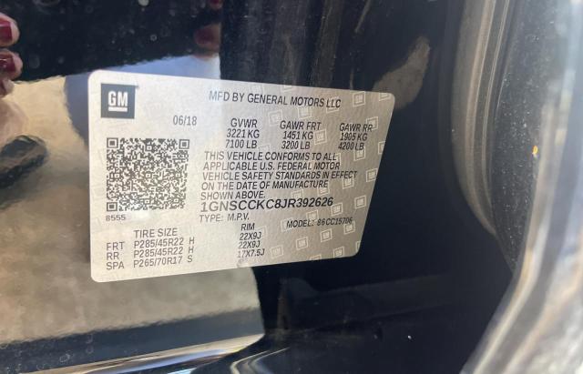 2018 CHEVROLET TAHOE C150 1GNSCCKC8JR392626