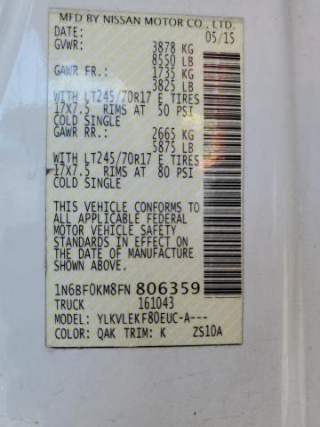 2015 NISSAN NV 1500 - 1N6BF0KM8FN806359