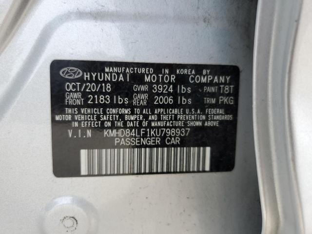 VIN 1N4BL3AP6HC234544 2019 HYUNDAI ELANTRA no.13