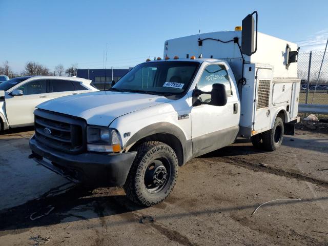 Salvage cars for sale from Copart Woodhaven, MI: 2001 Ford F350 Super Duty