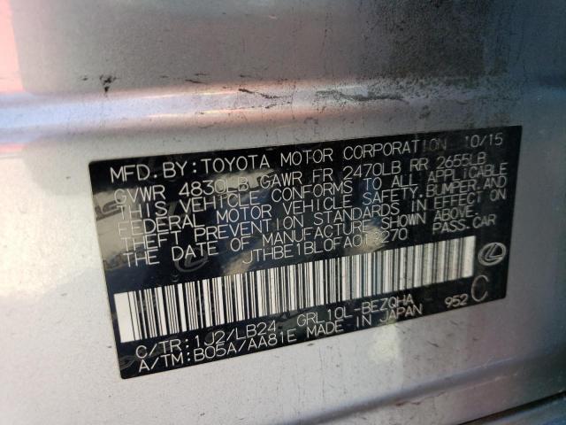 2015 LEXUS GS 350 - JTHBE1BL0FA019270