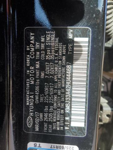 2017 HYUNDAI TUCSON LIM - KM8J33A42HU444687