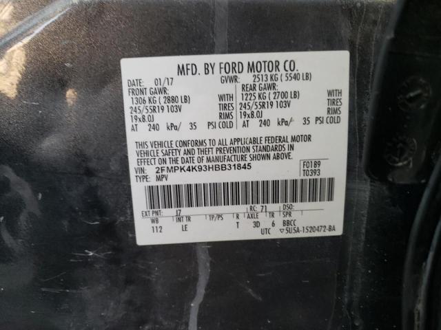 2017 FORD EDGE TITAN - 2FMPK4K93HBB31845