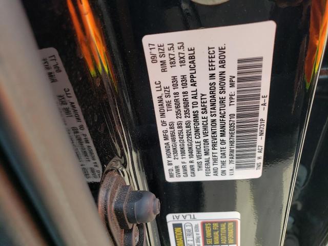 2017 HONDA CR-V EXL - 7FARW1H87HE035710
