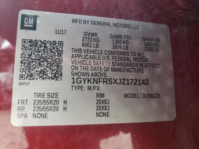 2018 CADILLAC XT5 PREMIU - 1GYKNFRSXJZ172142