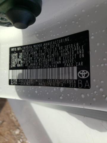 2018 TOYOTA COROLLA L - 5YFBURHE2JP824140