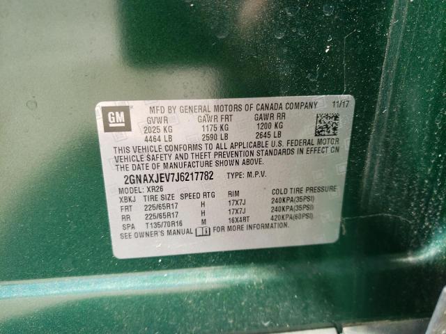 2GNAXJEV7J6217782 Chevrolet Equinox