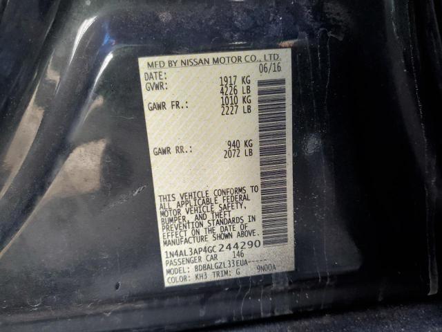 1N4AL3AP4GC244290 Nissan ALTIMA 2.5