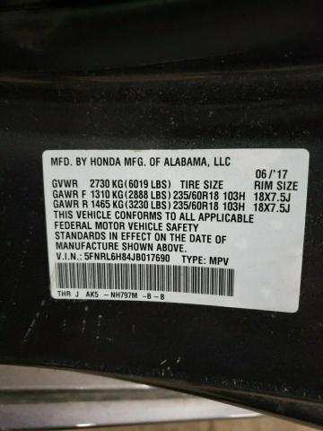 VIN 5FNRL5H65EB130305 2014 Honda Odyssey, Ex-L no.14