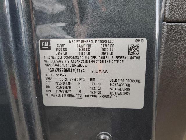 1GKKVSED5BJ191174 GMC Acadia