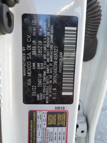 3KPA24AD5NE468327 KIA RIO LX