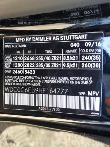 2017 MERCEDES-BENZ GLC 43 4MA - WDC0G6EB9HF164777